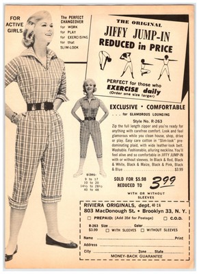 1965 Woman Jiffy Jump In Exercise Vintage 7 75 X 11 Magazine Ad 1960 S M225 Ebay