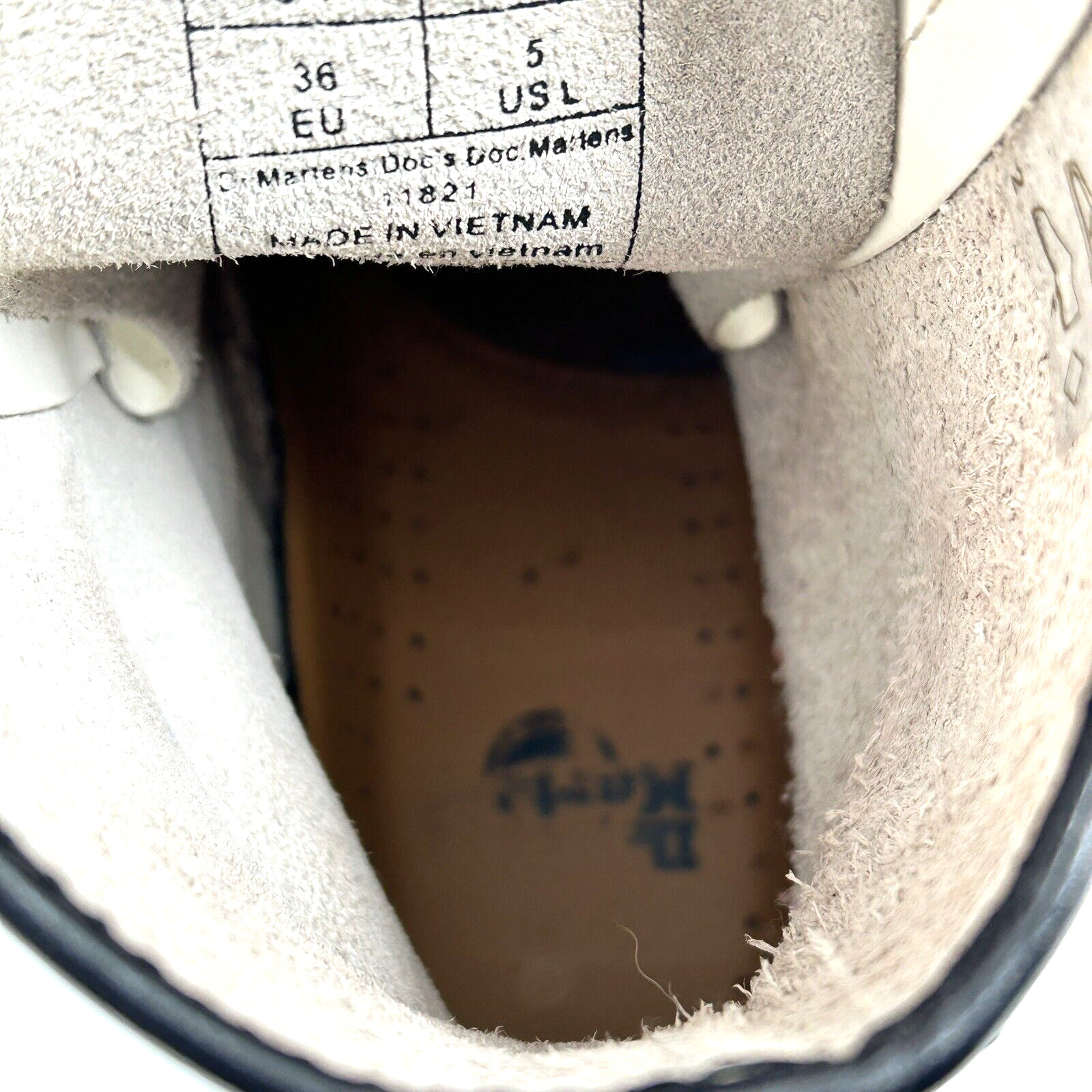 Doc Dr Martens Air Wair 11821 White Boots 8 Eyelet US Women’s Size 5 thumbnail 19