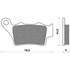 PAIR BRAKE PADS APRILIA PEGASO 650 IE / TUSCANY TIBET RAID ROAD FACTOR