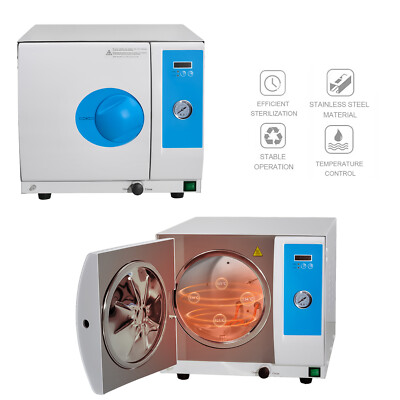 18L Semi-automatic Class N Dental Autoclave Sterilizer Pressure Steam Autoclave