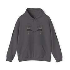 Charcoal Color Unisex Hoodie Motivational Graphic Sweatshirt for Gym Lovers,
