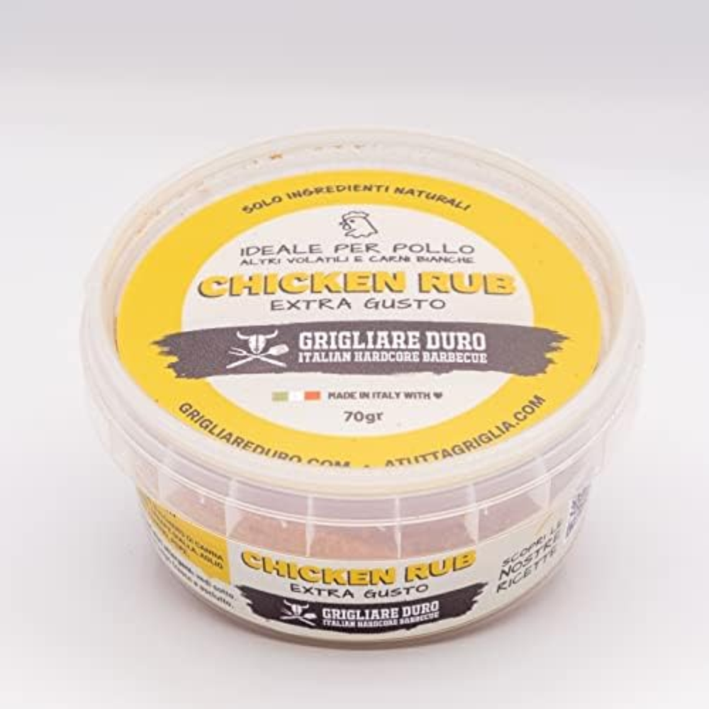 70 gr BBQ CHICKEN Rub GRIGLIARE DURO - Spezie barbecue rub - BBQ rub insaporitor