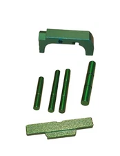 Glock Extended Slide Lock Lever, Mag release + Pin kit flor Glock Gen 4 Green