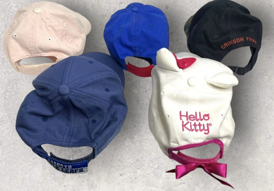 Sombreros de béisbol juveniles lote mixto de 5 niñas niños Hello Kitty MLB Oshkosh Foto 4 de 4