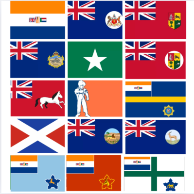 Old South Africa Flag 1928-1994 - Prinsevlag Orange Blue UK Dutch
