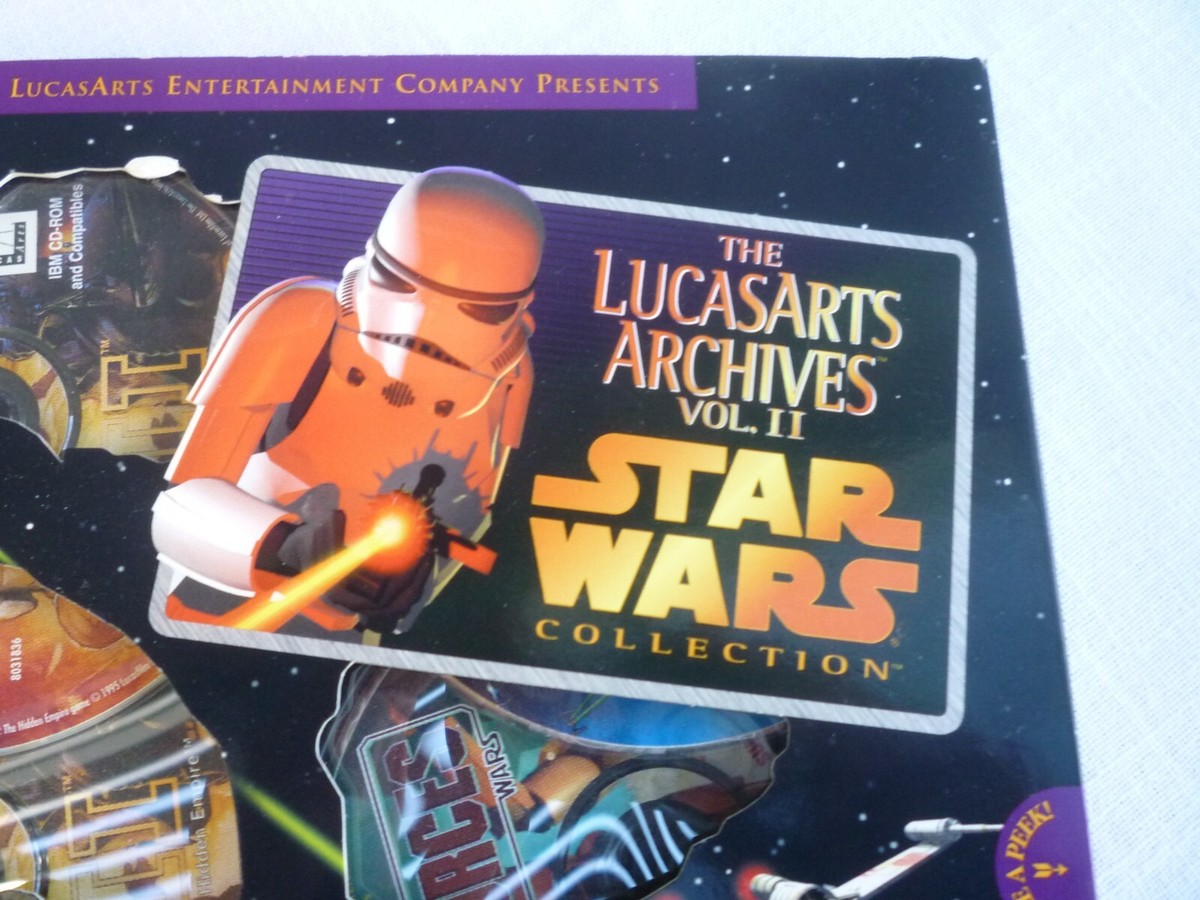Vtg The Lucasarts Archives Vol II Star Wars Collection 6 CD ROM PC