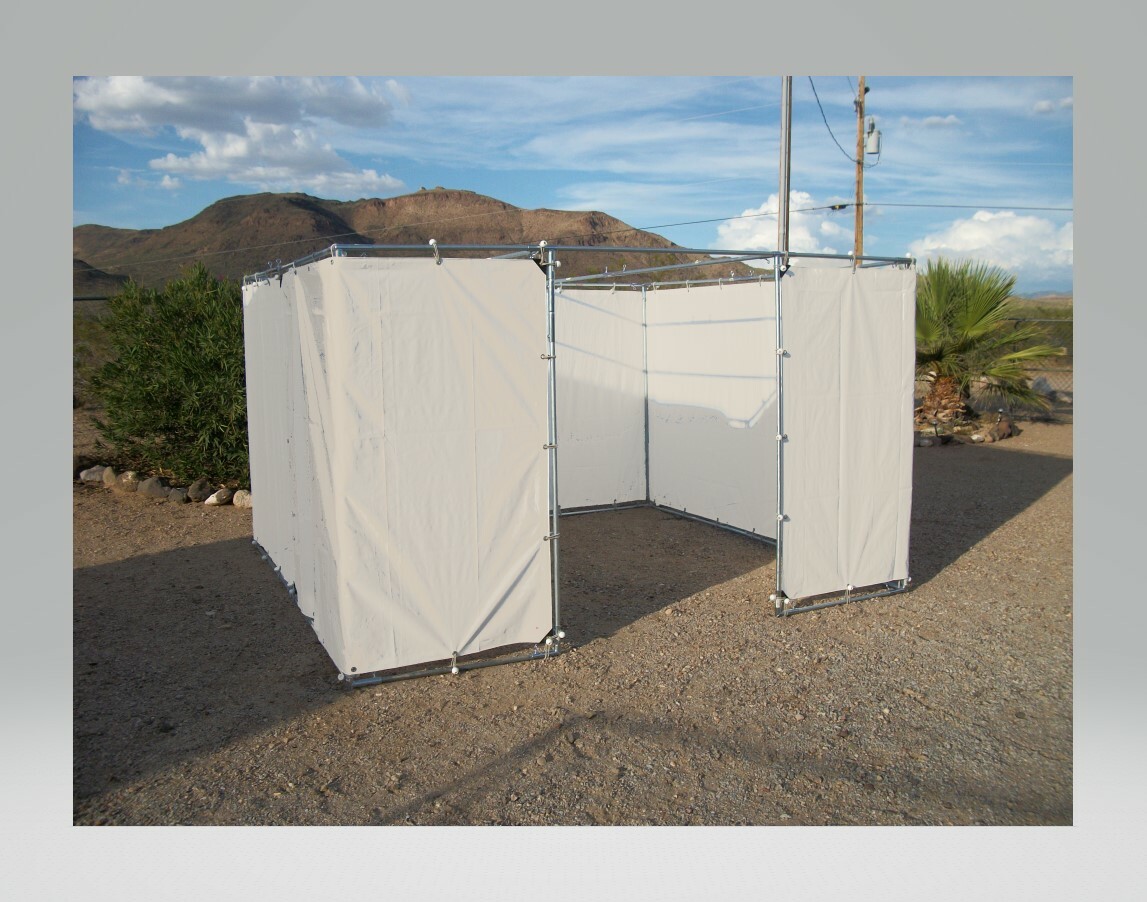 10' x 30' Tan Sukkah Sukkot Kit 10ft Opening 1 5/8" Fittings PIPE NOT INCLUDED