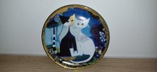 Assiette Goebel Rosina Wachtmeister Signée Micio et Micia porcelaine comme neuve