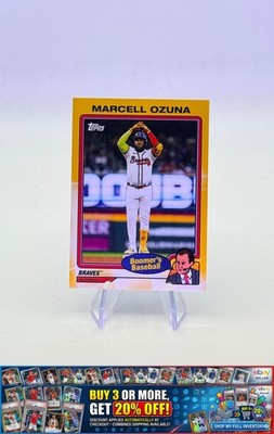 2024 Topps x Chris Berman Boomer's Baseball Marcell Ozuna Yellow Braves #/35 SSP