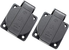 2-Pack US Standard Water-Proof Power Outlet 3-Hole Socket AC 15A 125V Panel