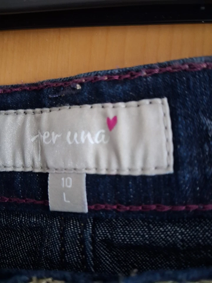 M&S Per Una Womens Dark Blue High Waist Flare Jeans Unworn 10 Long excellent con - Image 2 of 4
