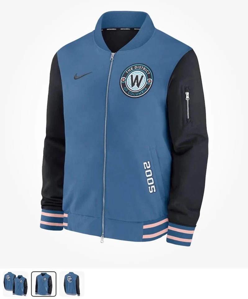 Washington Nationals Nike 2025/2026 City Connect MLB Bomber Jacket/Coat NEW XL - Image 4 of 4