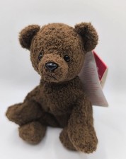 Russ Berrie Luv Pets Cubby 5.? Dark Brown Bear Cub Cubbies Chamois #100301, RARE