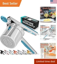 15oz Heavy-Duty Stainless Steel Potato Ricer & Masher - Effortless Perfection