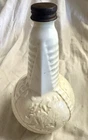 Vintage 1939 Bottle Decanter NY WORLD'S FAIR Milk Glass Uranium Globe