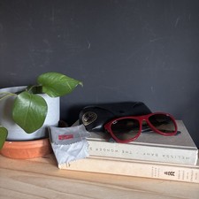 Ray-Ban RB4184 Red Sunglasses with Black Case