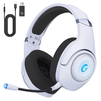 KAPEYDESI Wireless Gaming Headset for PS5, 2.4GHz Gaming Headphones Wireless with Noise...
