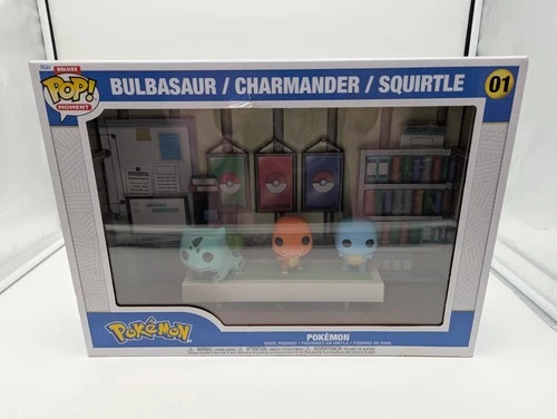 Pokemon Bulbasaur Charmander Squirtle Deluxe Funko Pop! Moment #01 (Damaged)