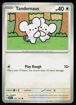Tandemaus 157/191 Common Surging Sparks Pokemon Near Mint