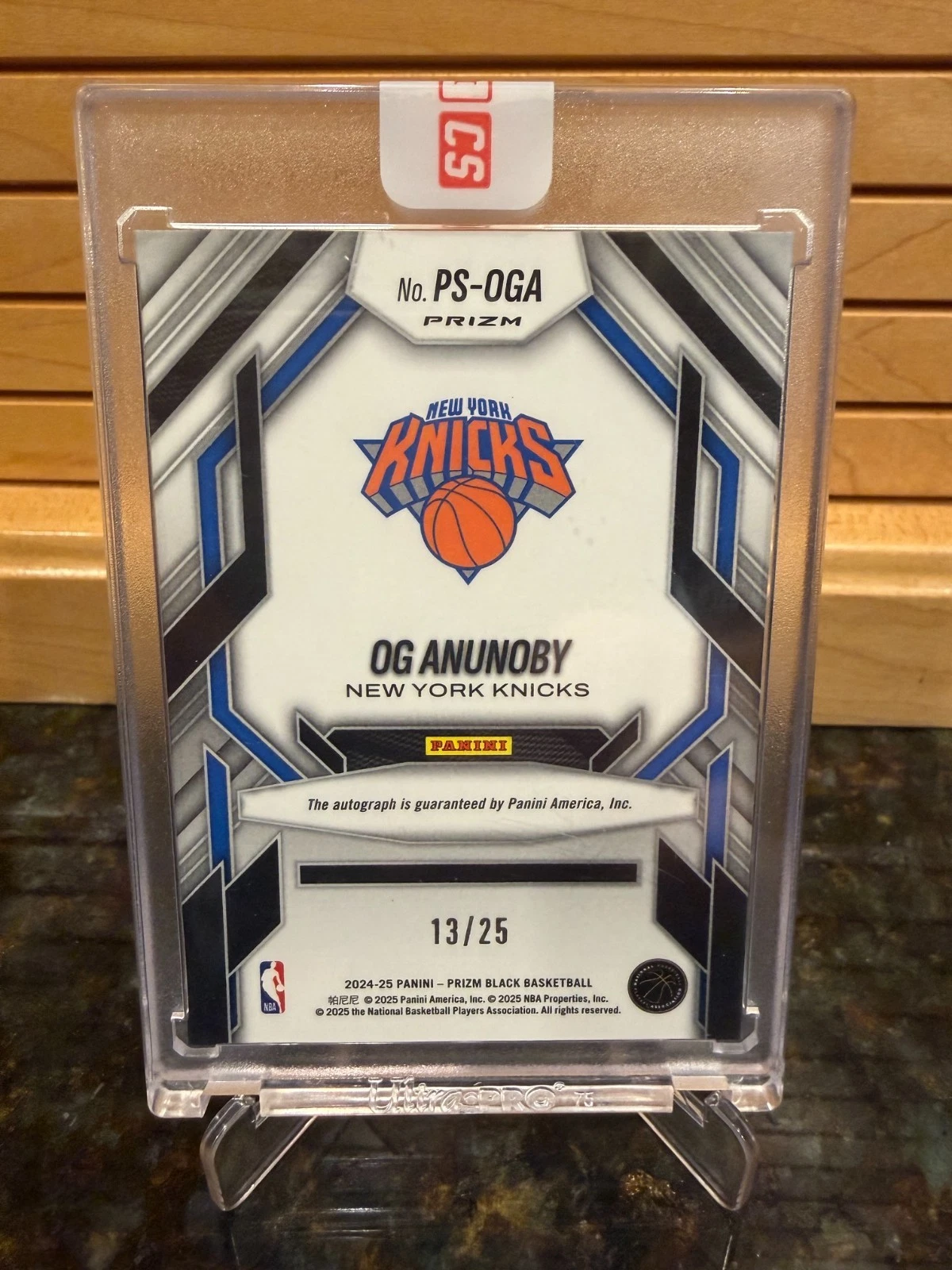 2024-25 Panini Prizm Black OG Anunoby Prolific Signatures Mojo Autograph /25 !! - product detail image 3