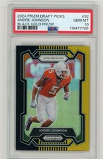 2024 Panini Prizm Draft Picks Black Gold Prizm #52 Andre Johnson 4/5 PSA 10 gemme