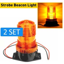2x Led Strobe Beacon Light Strobe Light Warning Amber For Forklift Truck Rooftop 2x Led Strobe Beacon Light Strobe Light Warning Amber For Forklift Truck Rooftop