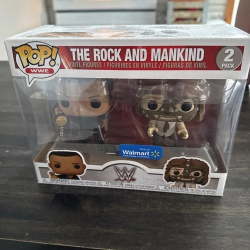 Funko Pop! Vinyl: WWE - The Rock vs. Mankind (Metallic) - 2 Pack - Walmart (WMT)