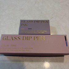 glass pen with pink ink c49c78