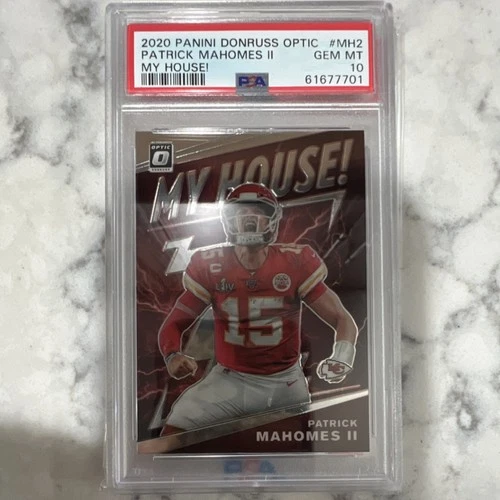 Patrick Mahomes II 2020 Panini Donruss Optic My House! #MH-2 Chiefs PSA 10