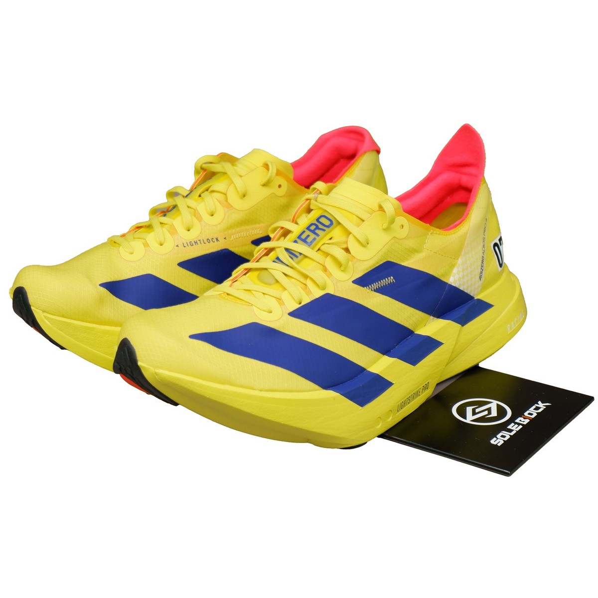 ADIDAS ADIZERO ADIOSPRO4 蛍光イエロー 27.0 adidas Adizero Adios Pro 4 Men's Yellow Blue Running Sport