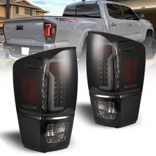 Pair Led Tail Lights For 2016-2023 Toyota Tacoma Smoke Rear Signal Brake Lamps Pair Led Tail Lights For 2016-2023 Toyota Tacoma Smoke Rear Signal Brake Lamps