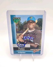 Brandon Phillips Signed IP 2000 Cape Fear Crocs Minor League Rc Rookie Card Auto. rookie card picture