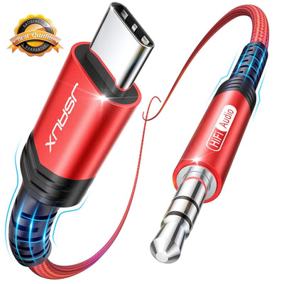 USB C to 3.5mm Audio Aux Cable 3.3 Ft Type C Headphone Adapter Cord
