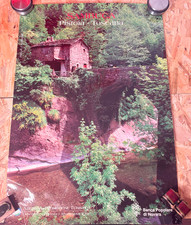 Affiche touristique originale vintage Sambuca Pistoia Toscane 100x70cm