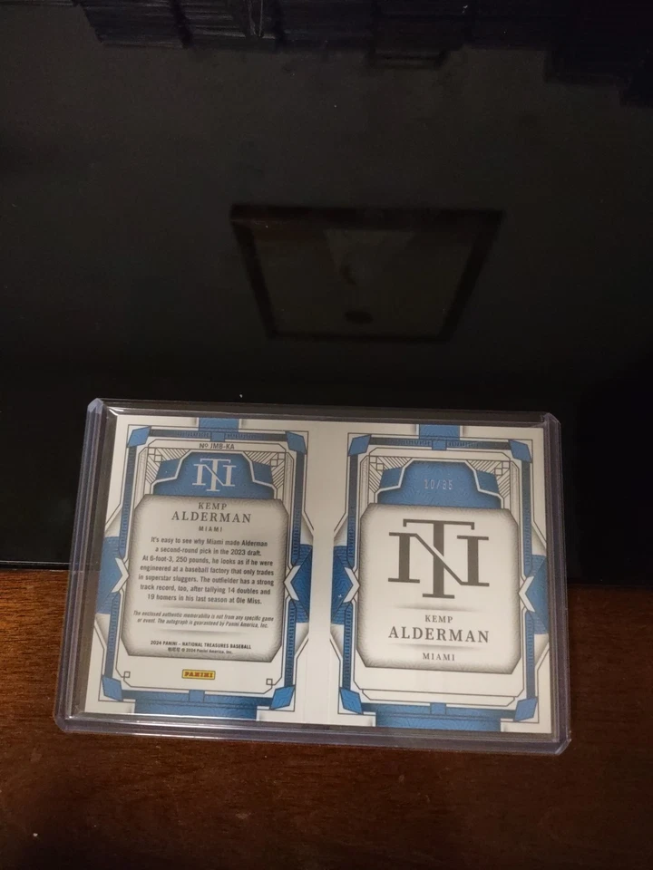 2024 National Treasures Kemp Alderman Booklet Auto / Patch/ 10/35 - Image 2 of 3