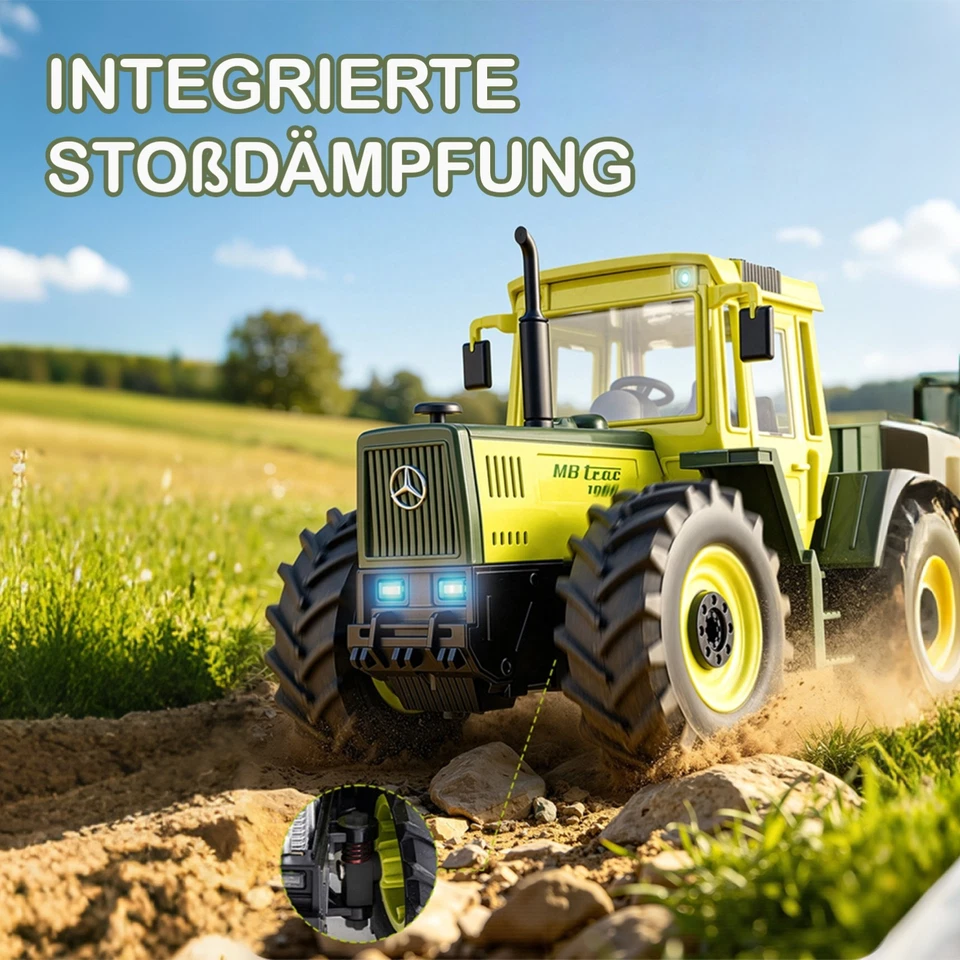 RC-Traktor Ferngesteuertes Traktor Spielzeug, RC Trecker MB-trac 1000 für Kinder - Bild 2 von 4