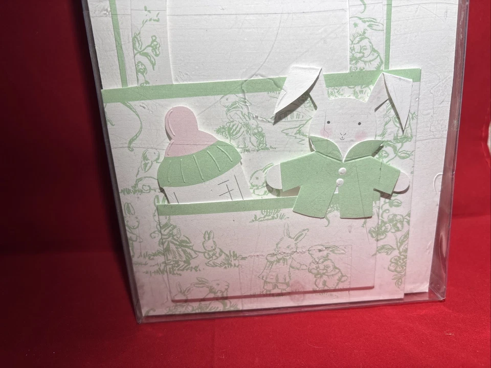 Meri Meri Baby Shower Invitations/Notecards New In Box 16 (2sets Of 8) Bunny - Image 2 of 4