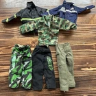 Vintage Lot of 6 G.I. JOE Clothes 3 Tops & 3 Pants 1:6 Scale for 12" Figures