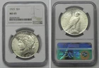 1925 Peace Dollar, NGC MS65  #8025