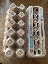 Empty Egg Cartons 12 Count Dozen Eggs Cardboard Lot Of 6