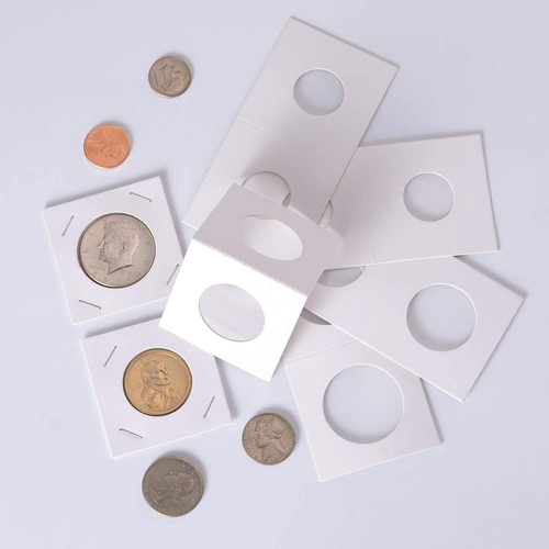 300 Pezzi Portamonete in Cartone Flip Mega Assortimento, 2 per 2 Pollici per Coin Coll - Foto 5 di 12