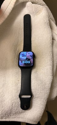 Apple Watch Series 8 45mm Midnight Aluminum Case with Sport Band, M/L (GPS)...