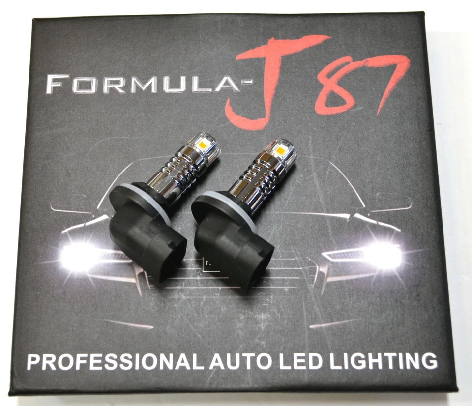 LED 20W 881 H27 Amber 2000K Two Bulbs Head Light Replacement Lamp Fit Snowmobile - Image 2 of 4