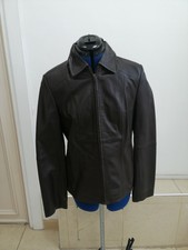 Ladies Biker Style Real Leather Jacket Black Casual Outfit Size Uk 12 / Eu 38