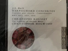 J.S. Bach Harpsichord Concertos CD New Sealed Rousset Hogwood L’oiseau- Lyre