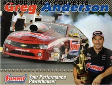 2010 NHRA Full Throttle Champion Drag Racing Series Greg Anderson Handout
