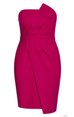 city chic dress enchant in xxl Hot Pink Plus size 24 | eBay