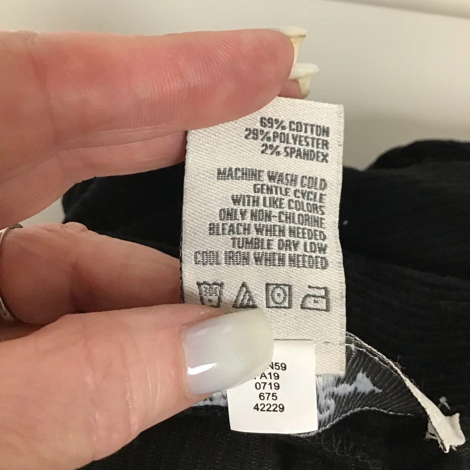 Leggings ajustados American Rag Cie para mujer negros tiro alto elásticos M nuevos Foto 4 de 4