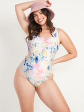 Old Navy Scoop-Neck Tie-Dye One-Piece Swimsuit  NWT  Size Extra Large XL