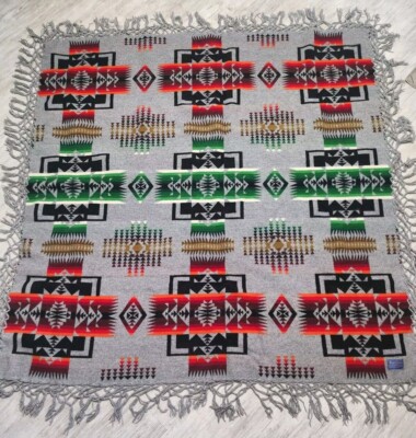 Very Rare Pink Vintage Pendleton Beaver State Chief Joseph Blanket 66x68 Fringe!